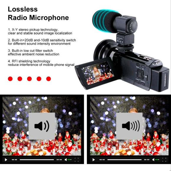 CofunKool Ultra 4K Video Camera Camcorder - Picture 3 of 8